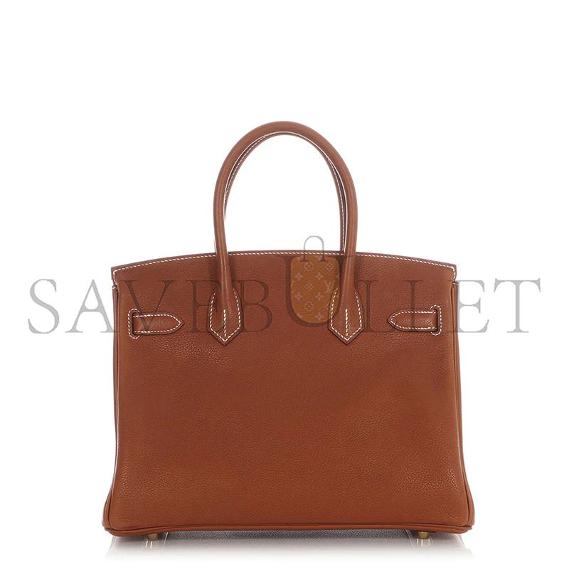 H**me5 birkin 30 fauve barenia gold hardware (30*22*16cm)